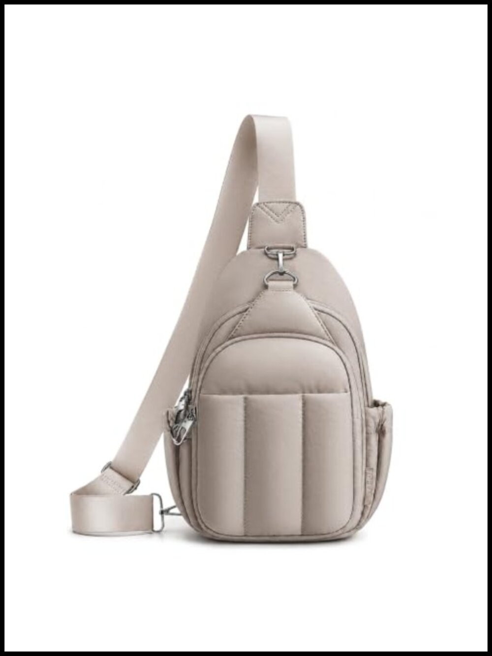 Anti-Theft Crossbody Sling Bag RFID Blocking Puffer Travel Purse Adjustable